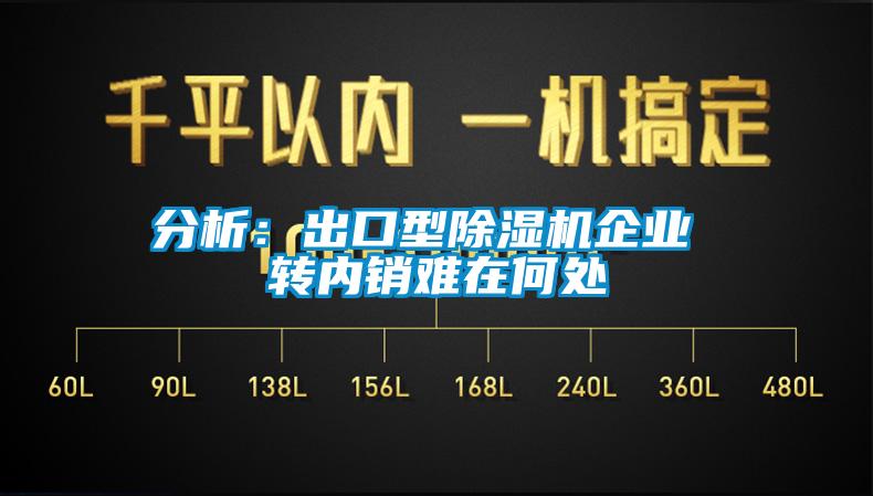 分析：出口型除濕機企業(yè) 轉內銷難在何處