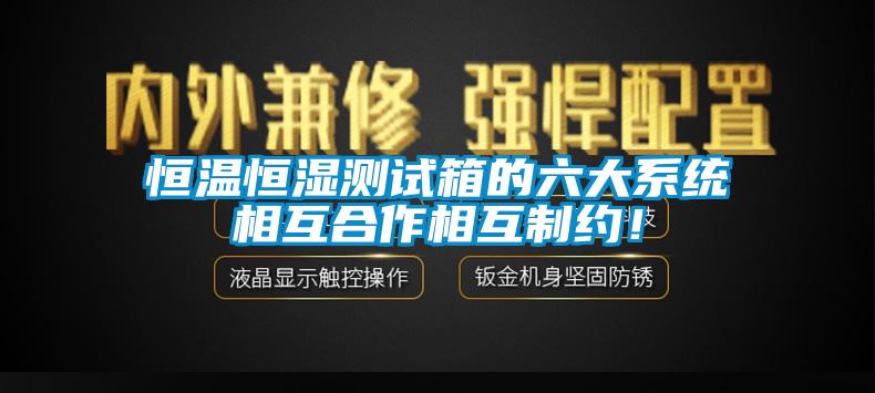 恒溫恒濕測(cè)試箱的六大系統(tǒng)相互合作相互制約！