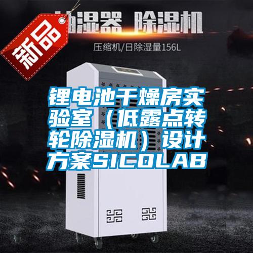 鋰電池干燥房實驗室（低露點轉(zhuǎn)輪除濕機）設(shè)計方案SICOLAB