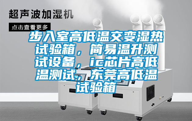 步入室高低溫交變濕熱試驗箱，簡易溫升測試設備，ic芯片高低溫測試，東莞高低溫試驗箱