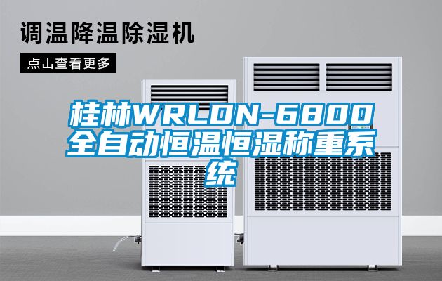 桂林WRLDN-6800全自動恒溫恒濕稱重系統(tǒng)