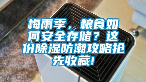 梅雨季，糧食如何安全存儲？這份除濕防潮攻略搶先收藏!