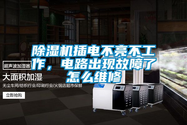 除濕機插電不亮不工作，電路出現(xiàn)故障了怎么維修